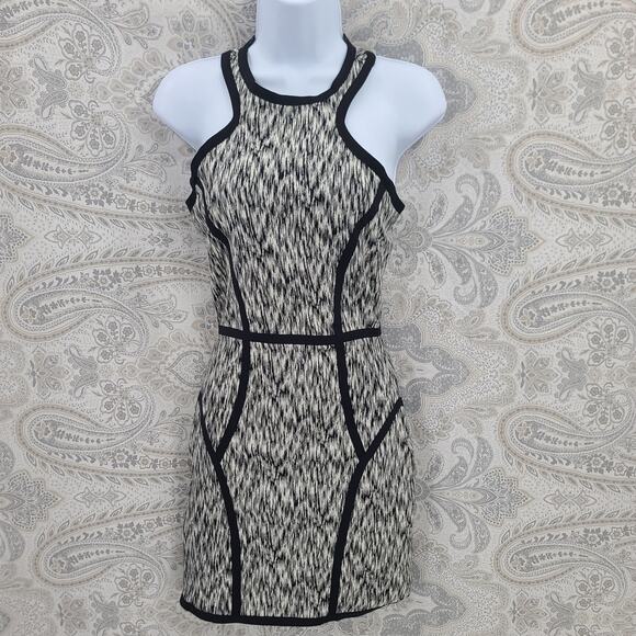 Parker bodycon abstract design cocktail dress party goth grunge office siren - Picture 5 of 9